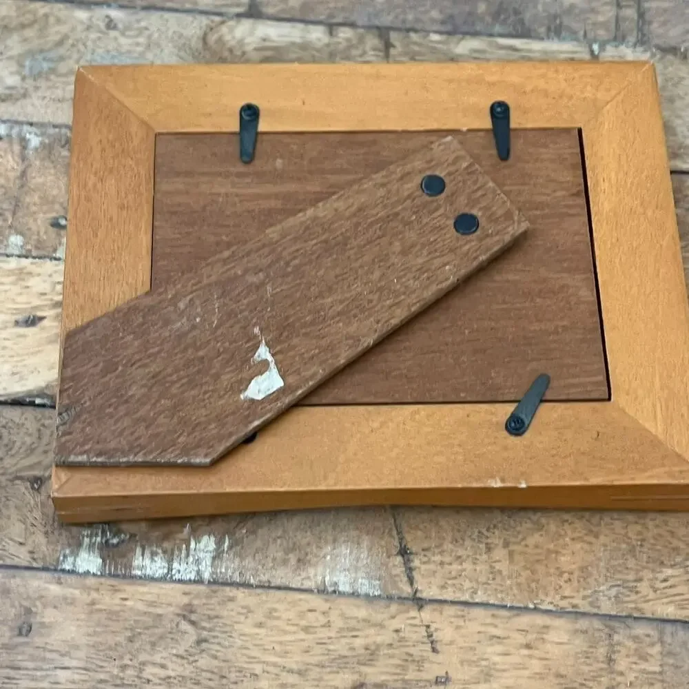 Smooth Wood Picture Frame 3.5 x 5 in Portrait and Landscape Minimalist Modern